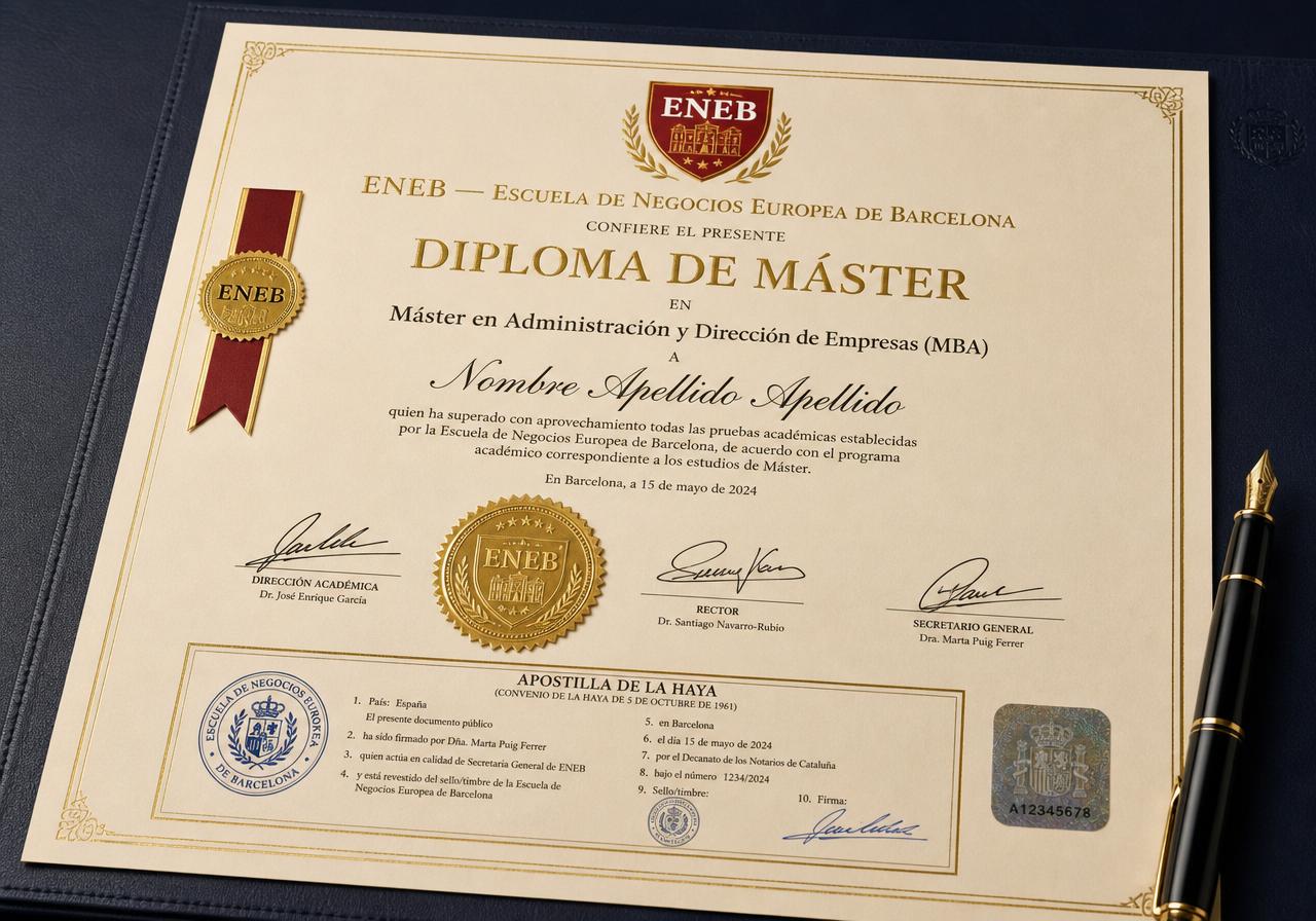 Diploma europeo con Apostilla de La Haya